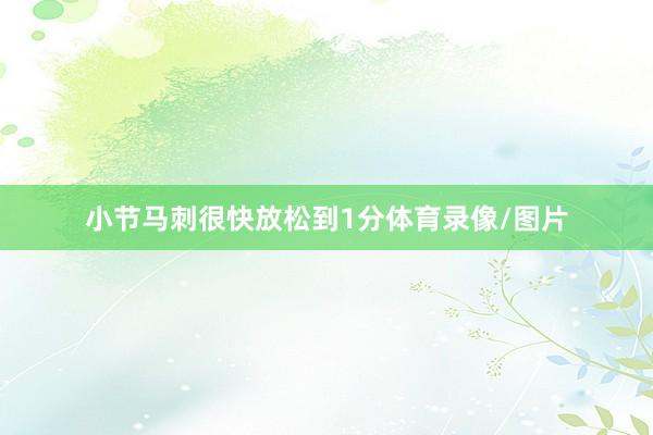 小节马刺很快放松到1分体育录像/图片