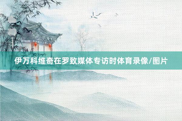 伊万科维奇在罗致媒体专访时体育录像/图片