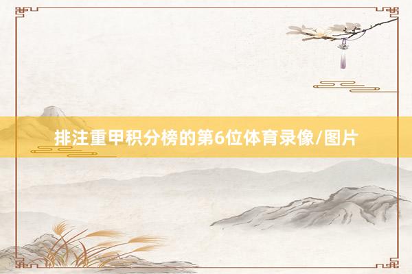 排注重甲积分榜的第6位体育录像/图片