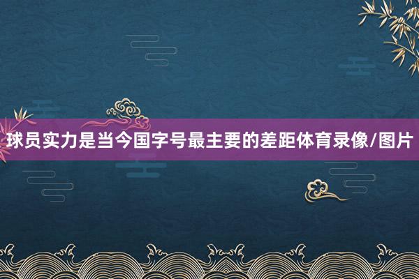 球员实力是当今国字号最主要的差距体育录像/图片