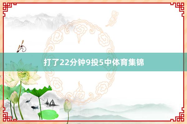 打了22分钟9投5中体育集锦