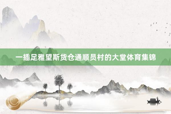 一插足雅望斯货仓通顺员村的大堂体育集锦
