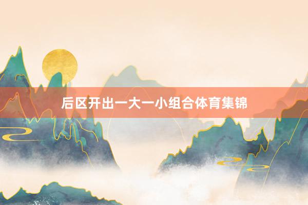 后区开出一大一小组合体育集锦