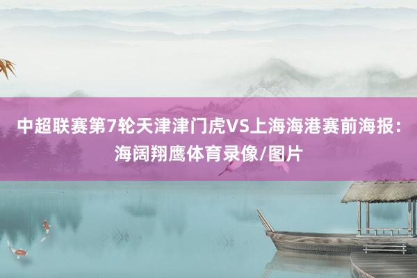 中超联赛第7轮天津津门虎VS上海海港赛前海报：海阔翔鹰体育录像/图片