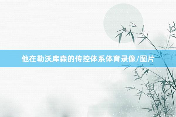 他在勒沃库森的传控体系体育录像/图片