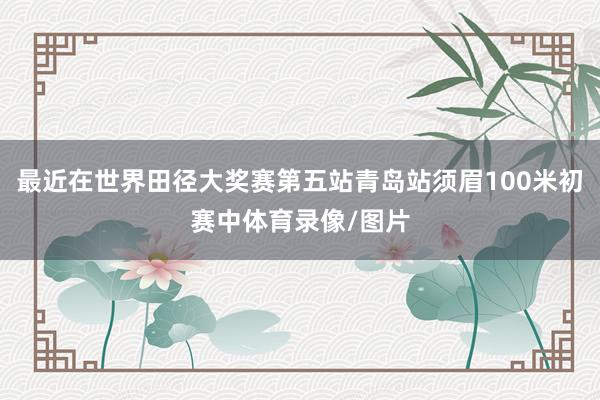 最近在世界田径大奖赛第五站青岛站须眉100米初赛中体育录像/图片