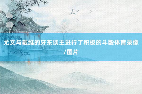 尤文与戴维的牙东谈主进行了积极的斗殴体育录像/图片