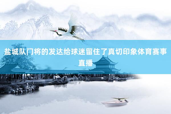 盐城队门将的发达给球迷留住了真切印象体育赛事直播