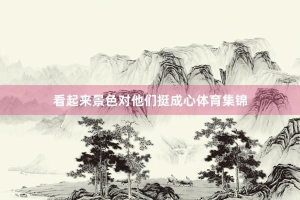 看起来景色对他们挺成心体育集锦